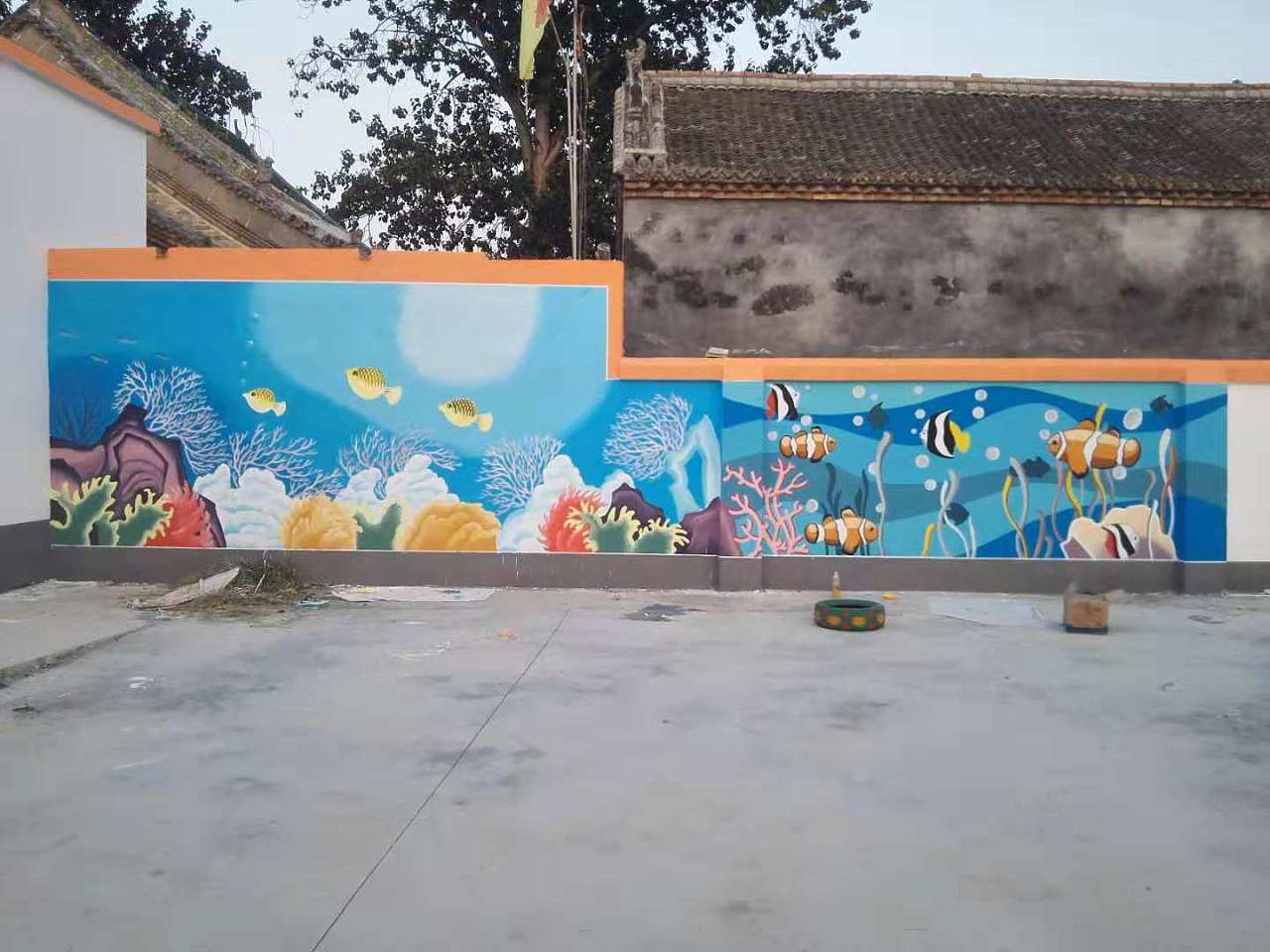 墻體彩繪制作的一般步驟