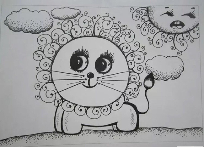 手繪培訓(xùn)：黑白畫，線描畫和無(wú)框畫區(qū)